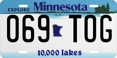 MN license plate 069TOG