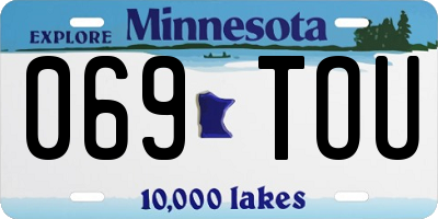 MN license plate 069TOU