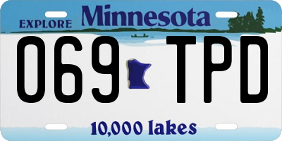 MN license plate 069TPD