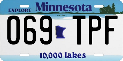 MN license plate 069TPF