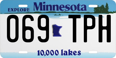 MN license plate 069TPH