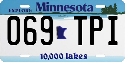 MN license plate 069TPI