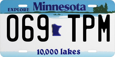 MN license plate 069TPM