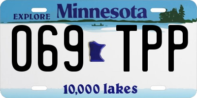 MN license plate 069TPP