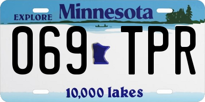 MN license plate 069TPR