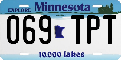 MN license plate 069TPT