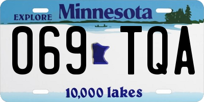 MN license plate 069TQA
