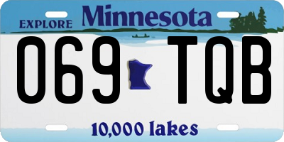 MN license plate 069TQB