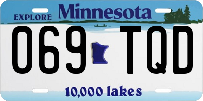 MN license plate 069TQD