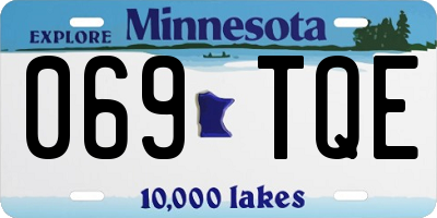 MN license plate 069TQE