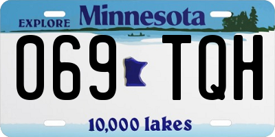 MN license plate 069TQH