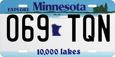 MN license plate 069TQN