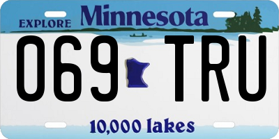 MN license plate 069TRU