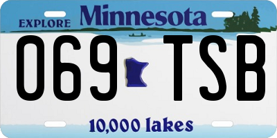 MN license plate 069TSB