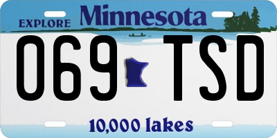 MN license plate 069TSD