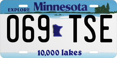 MN license plate 069TSE