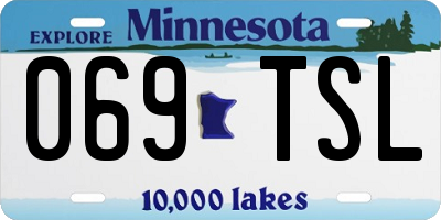 MN license plate 069TSL