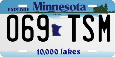 MN license plate 069TSM