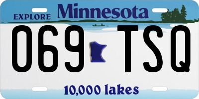 MN license plate 069TSQ