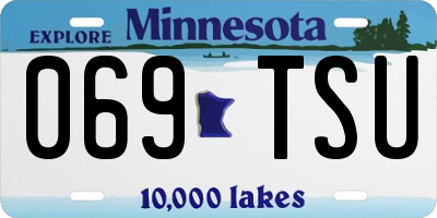 MN license plate 069TSU
