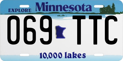 MN license plate 069TTC