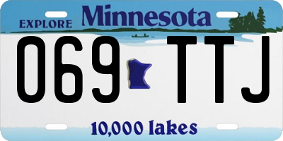 MN license plate 069TTJ
