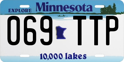 MN license plate 069TTP