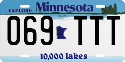 MN license plate 069TTT