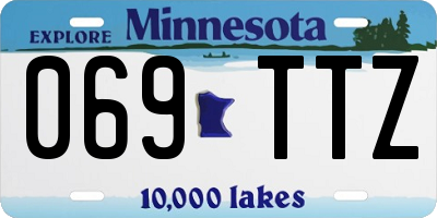 MN license plate 069TTZ