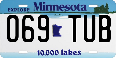 MN license plate 069TUB