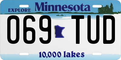 MN license plate 069TUD