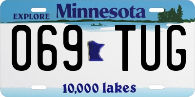 MN license plate 069TUG