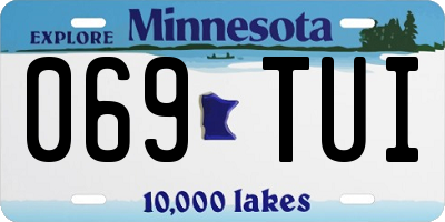 MN license plate 069TUI