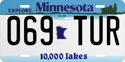 MN license plate 069TUR