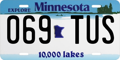 MN license plate 069TUS