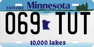 MN license plate 069TUT