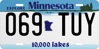 MN license plate 069TUY