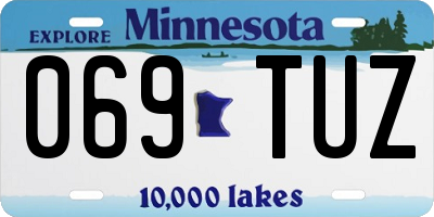 MN license plate 069TUZ