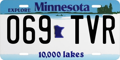 MN license plate 069TVR