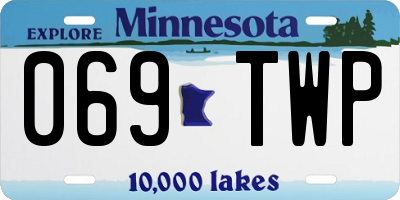 MN license plate 069TWP