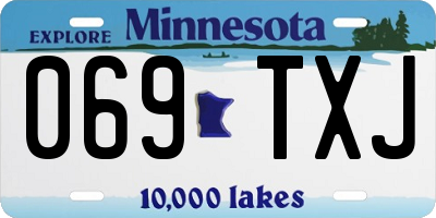 MN license plate 069TXJ