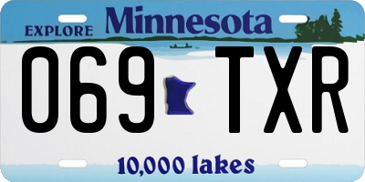 MN license plate 069TXR