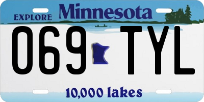 MN license plate 069TYL
