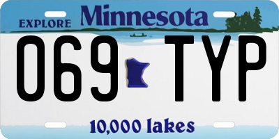 MN license plate 069TYP