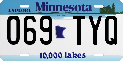 MN license plate 069TYQ