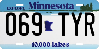 MN license plate 069TYR