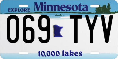MN license plate 069TYV