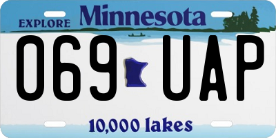 MN license plate 069UAP