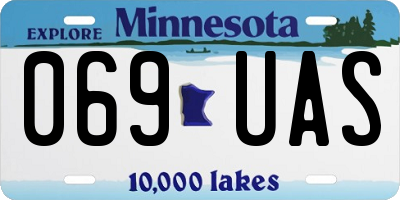 MN license plate 069UAS