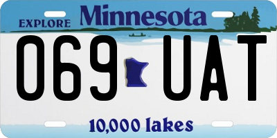 MN license plate 069UAT